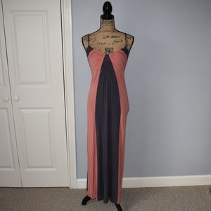 Grey & Blush Beautiful Summer Dress